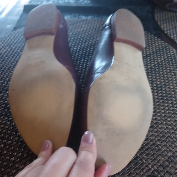 5 for $25❤Brown leather flats - Picture 4 of 6